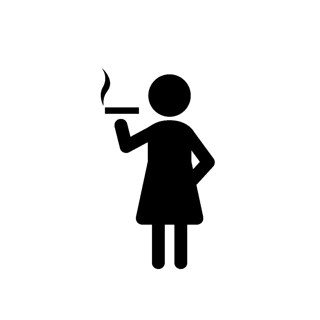 たばこ、女性、喫煙