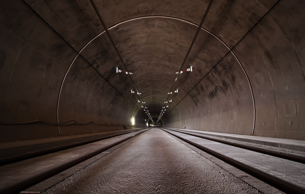 トンネル、未来、孤独、暗い、道、