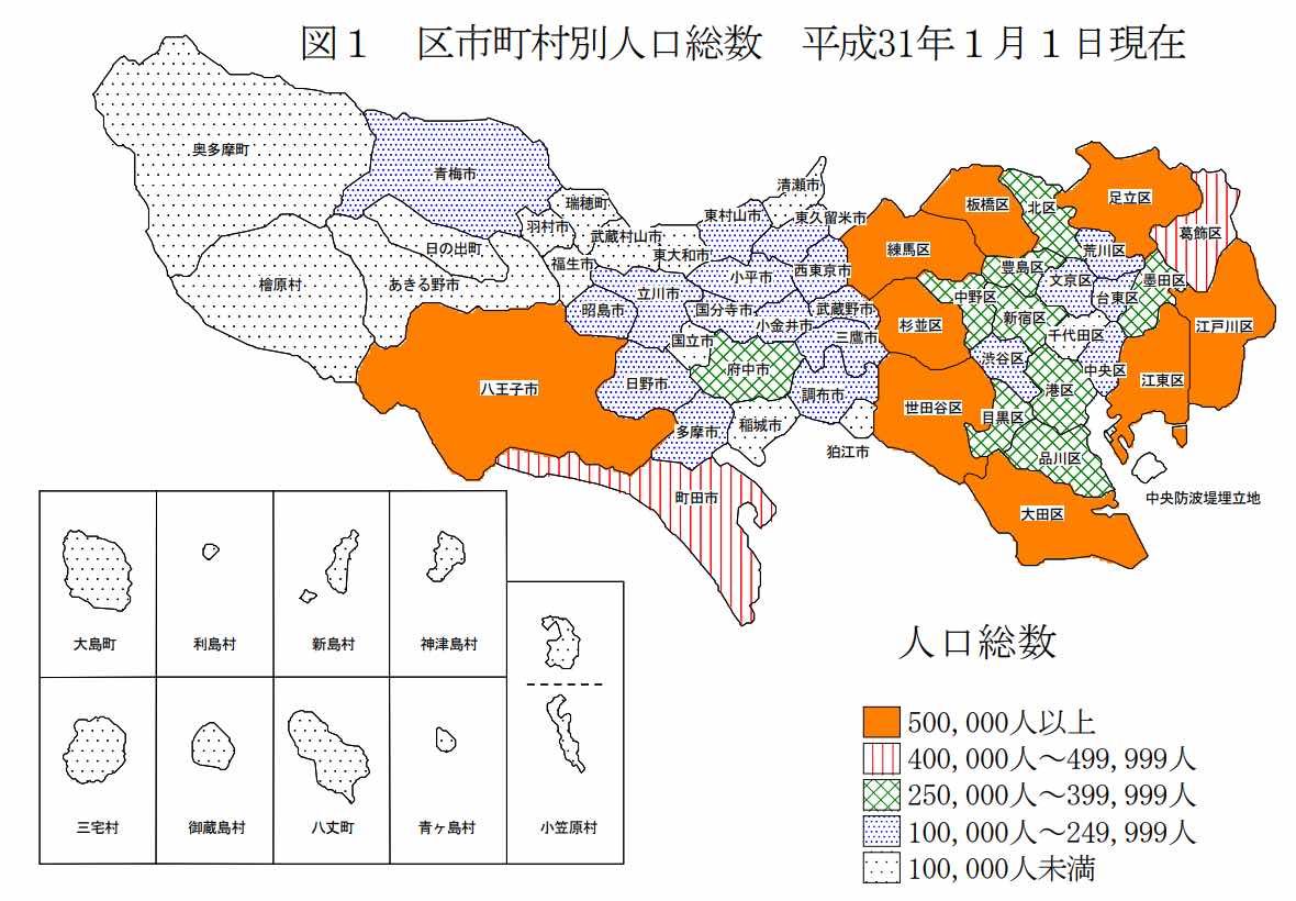 都内常住人口マップ